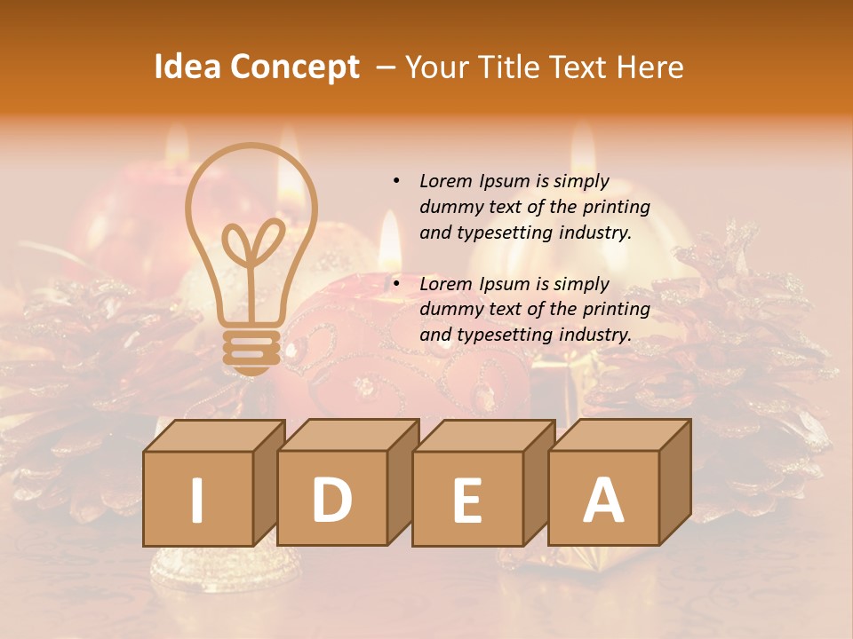 Tabletop Decoration Seasonal PowerPoint Template