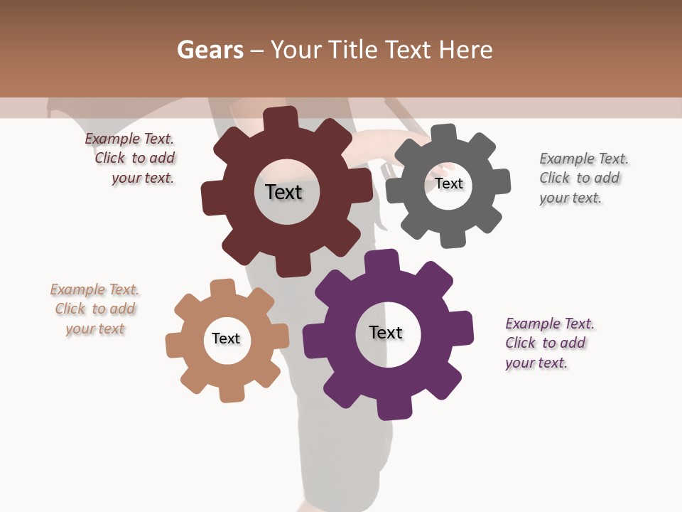 Business Hand Face PowerPoint Template