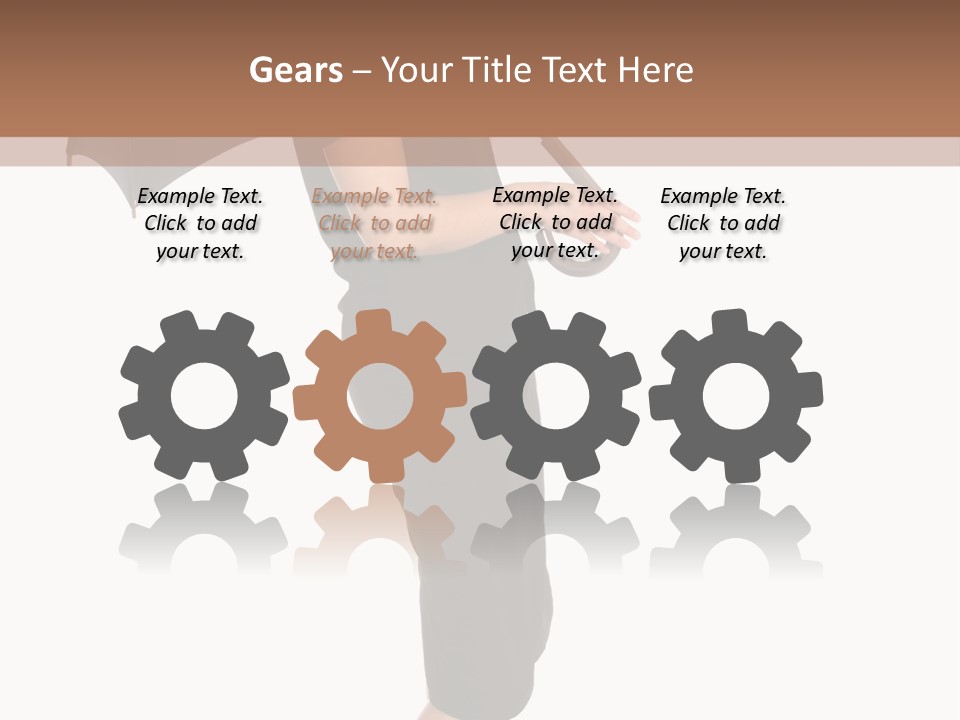 Business Hand Face PowerPoint Template