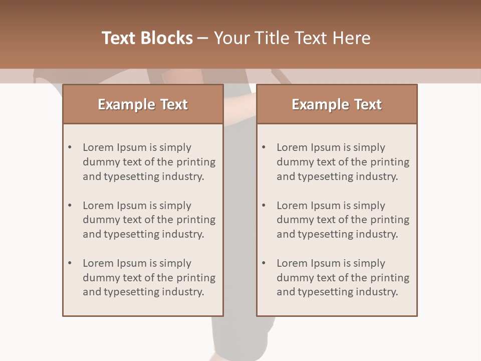 Business Hand Face PowerPoint Template