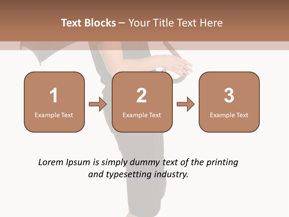 Business Hand Face PowerPoint Template