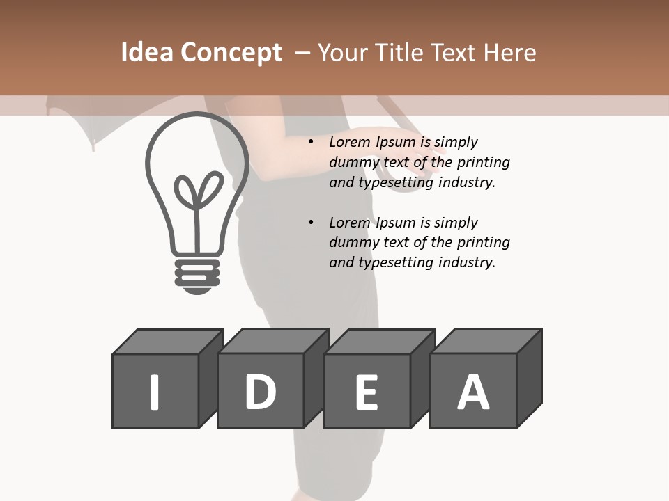 Business Hand Face PowerPoint Template