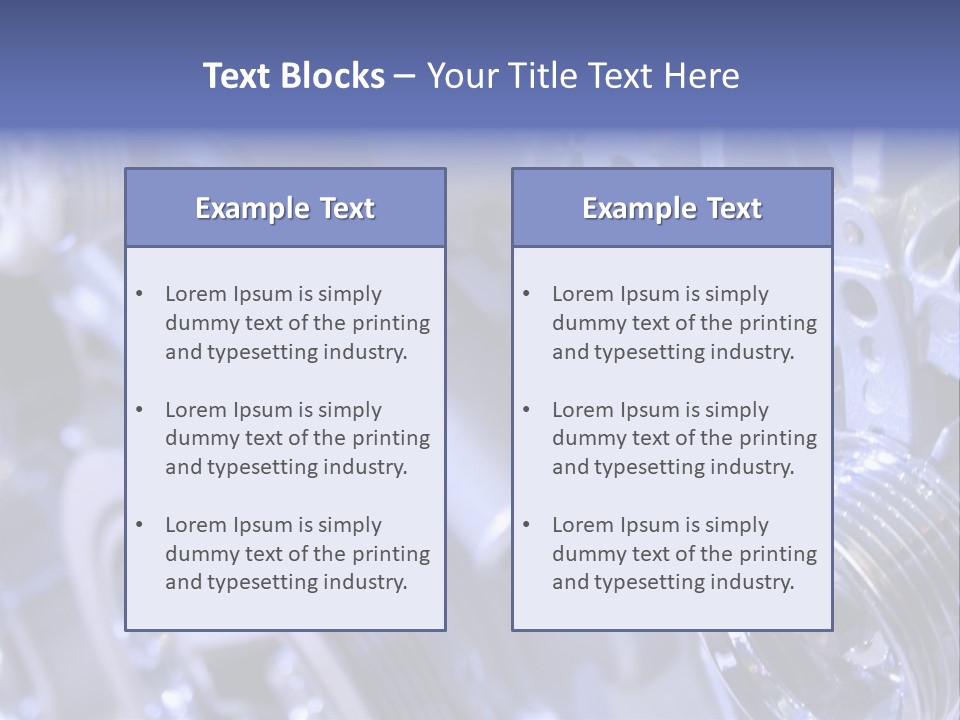Transfer Cylinder Belt PowerPoint Template