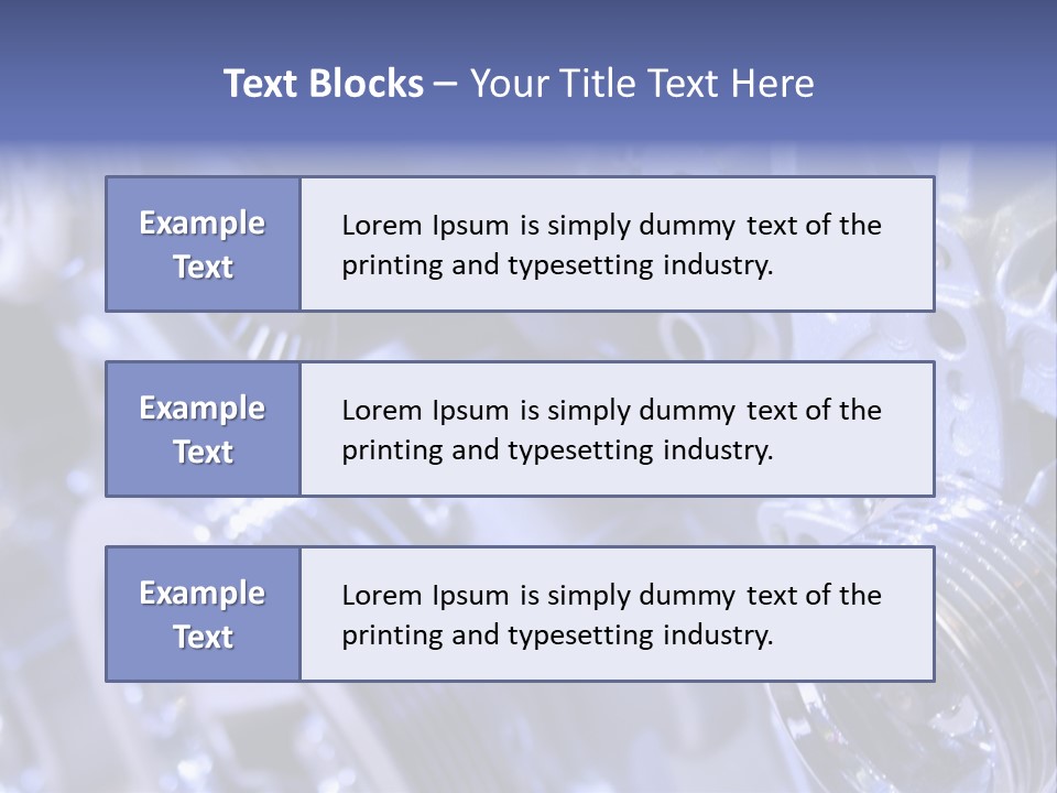 Transfer Cylinder Belt PowerPoint Template