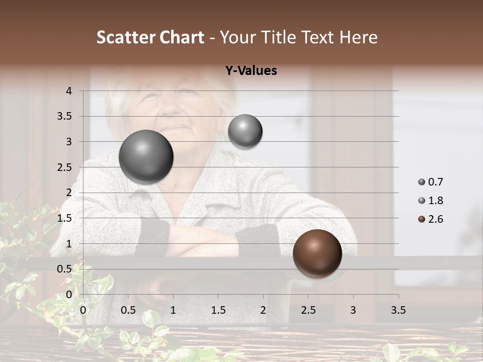 Grandmother Waist Up Retire PowerPoint Template