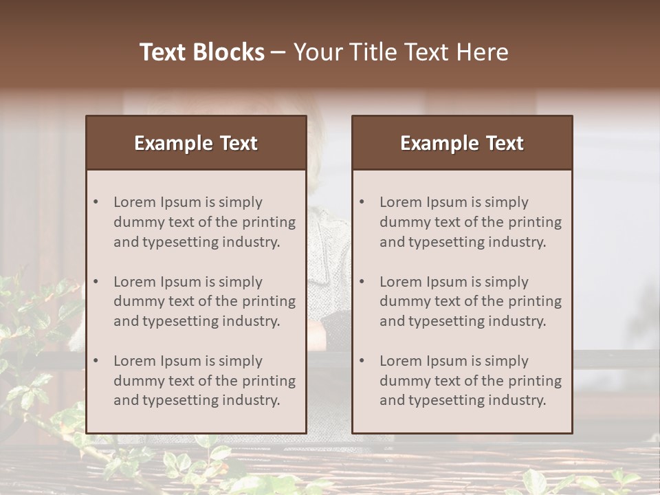 Grandmother Waist Up Retire PowerPoint Template