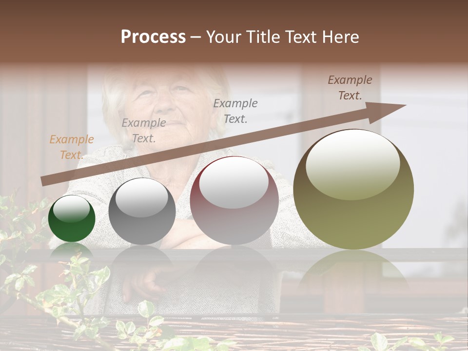 Grandmother Waist Up Retire PowerPoint Template