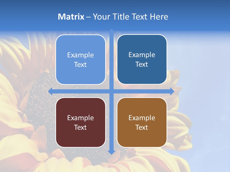 Nugget Petal Sunflower PowerPoint Template
