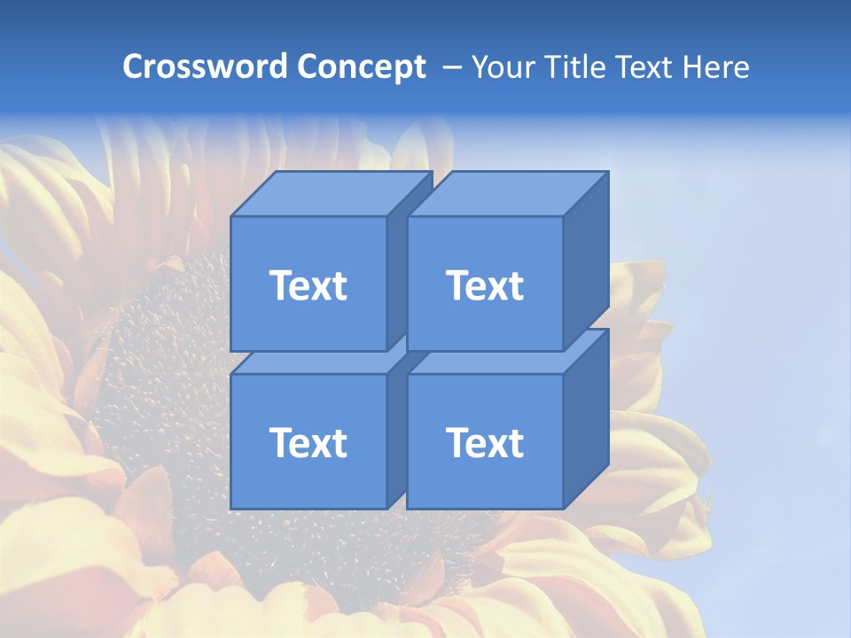 Nugget Petal Sunflower PowerPoint Template