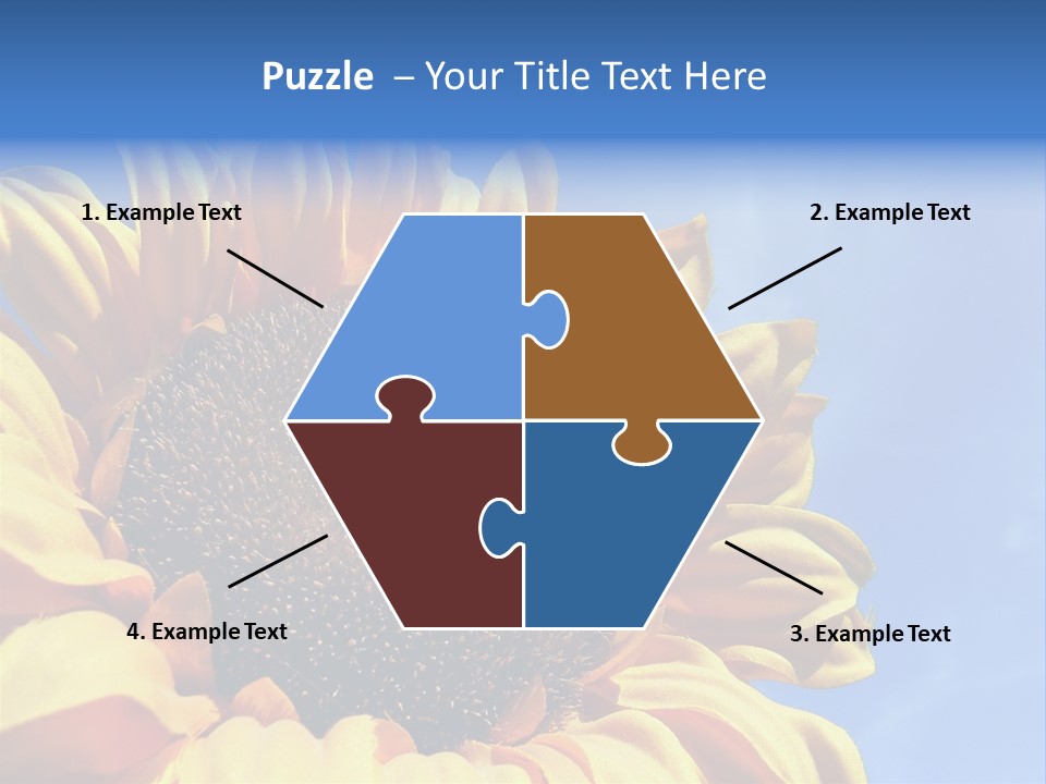 Nugget Petal Sunflower PowerPoint Template