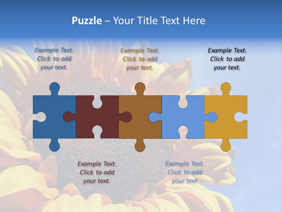 Nugget Petal Sunflower PowerPoint Template