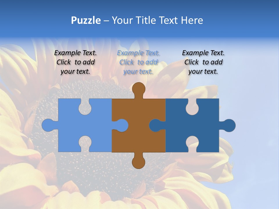 Nugget Petal Sunflower PowerPoint Template