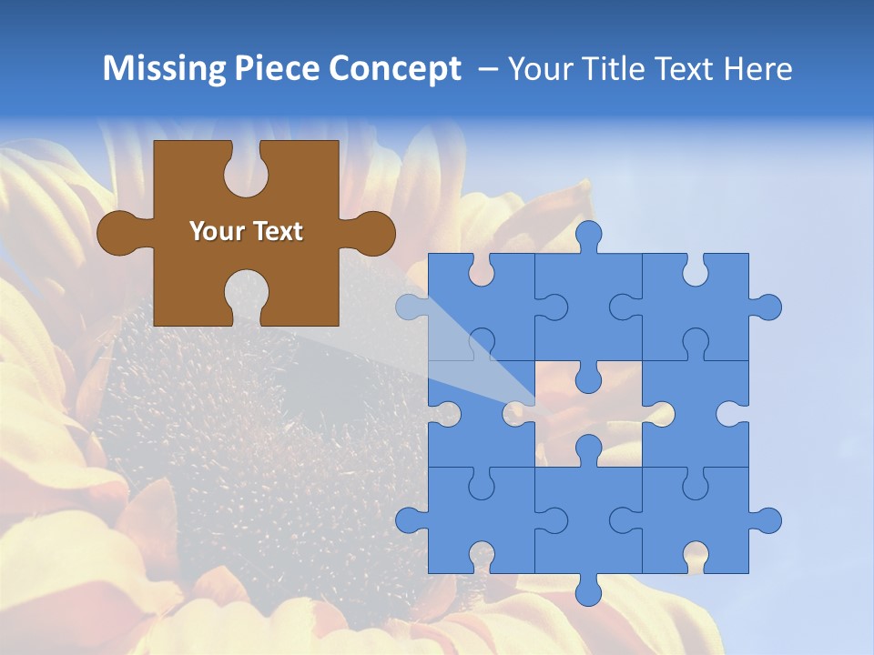 Nugget Petal Sunflower PowerPoint Template