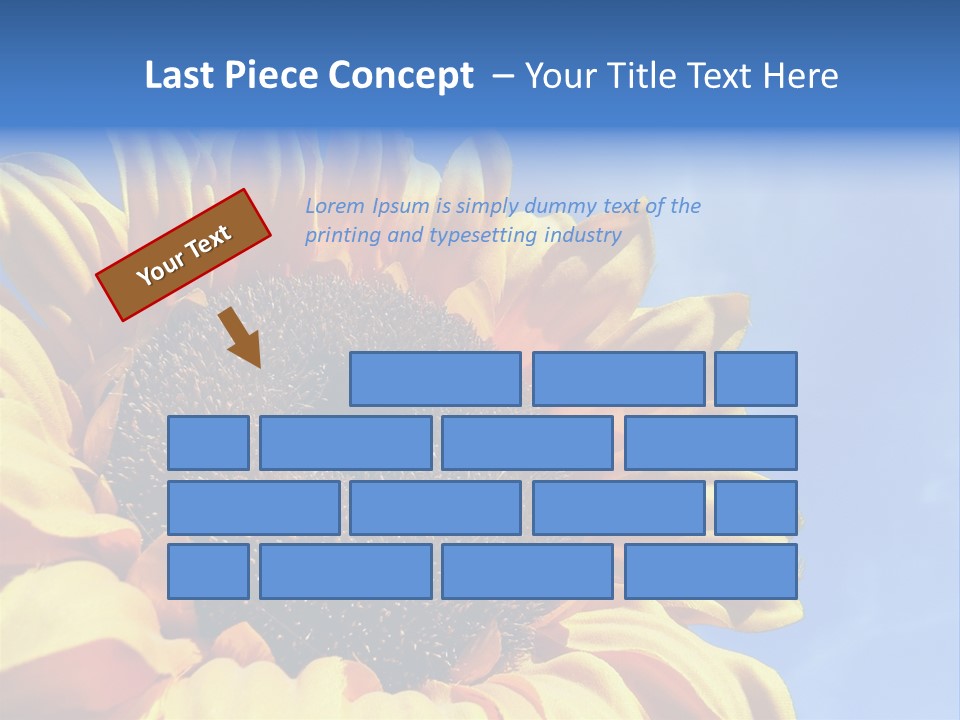 Nugget Petal Sunflower PowerPoint Template