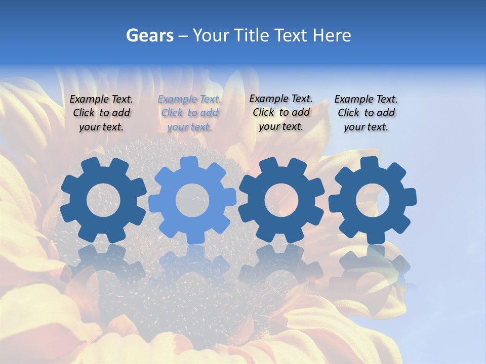Nugget Petal Sunflower PowerPoint Template