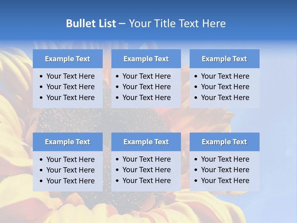 Nugget Petal Sunflower PowerPoint Template