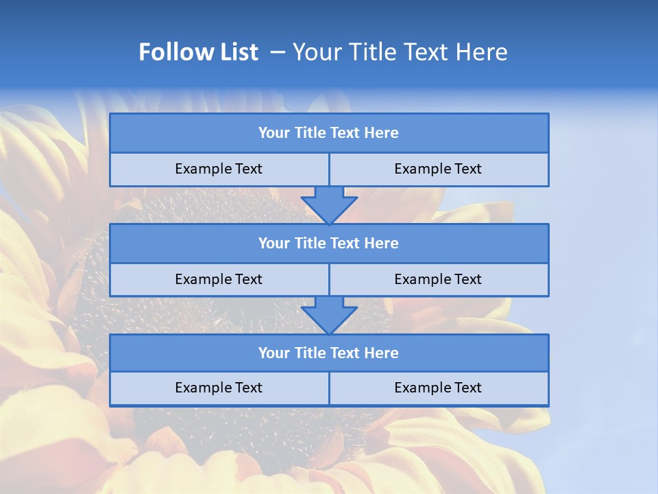 Nugget Petal Sunflower PowerPoint Template