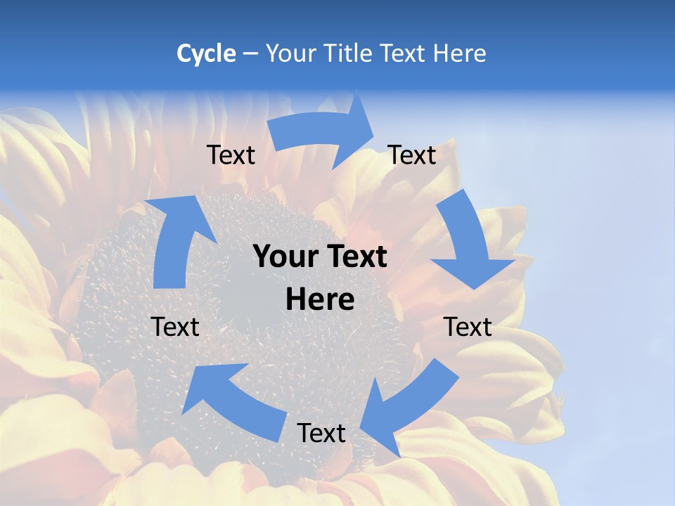 Nugget Petal Sunflower PowerPoint Template