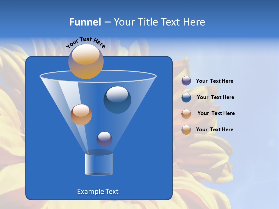 Nugget Petal Sunflower PowerPoint Template