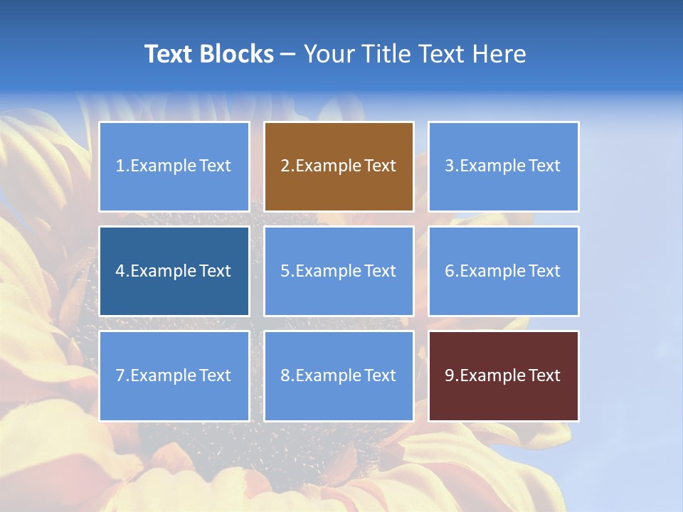 Nugget Petal Sunflower PowerPoint Template