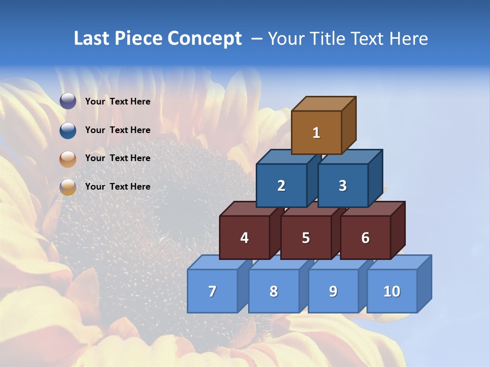 Nugget Petal Sunflower PowerPoint Template