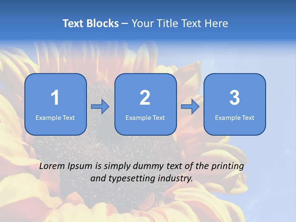 Nugget Petal Sunflower PowerPoint Template