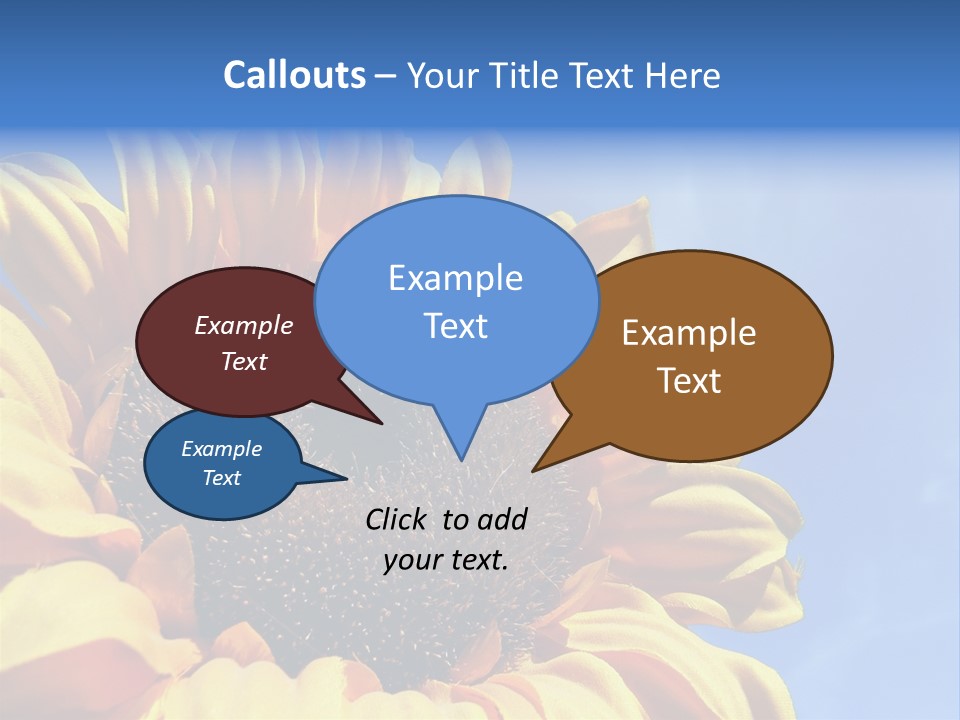 Nugget Petal Sunflower PowerPoint Template