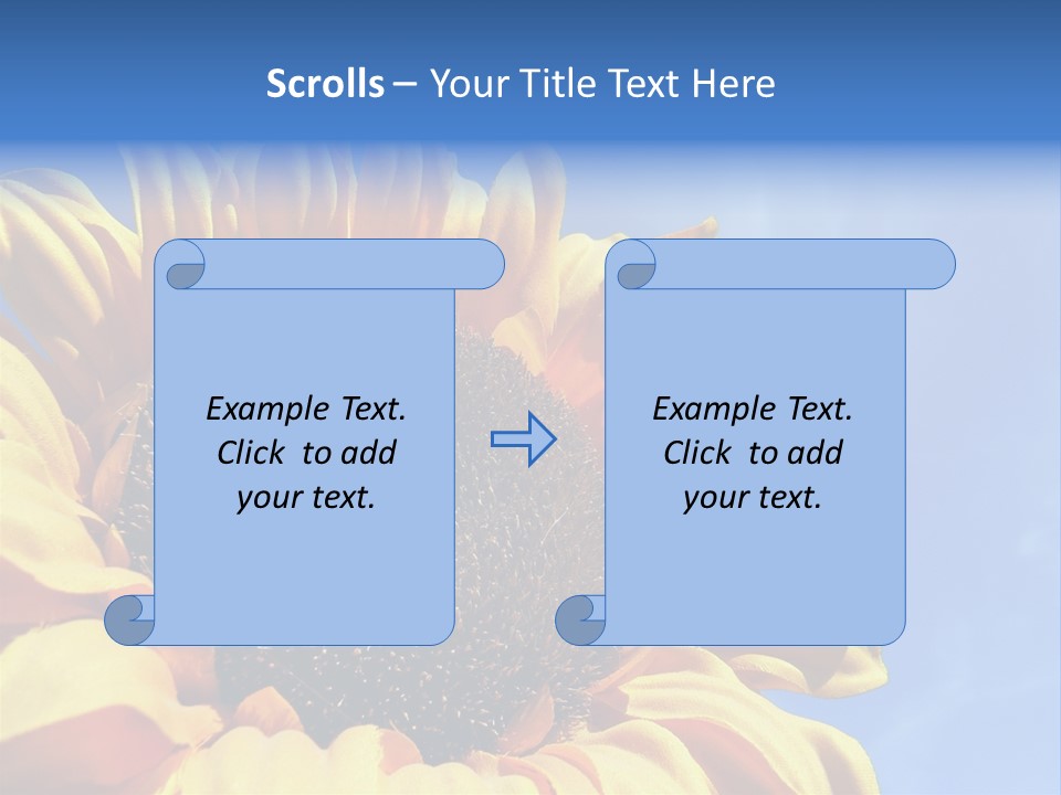 Nugget Petal Sunflower PowerPoint Template