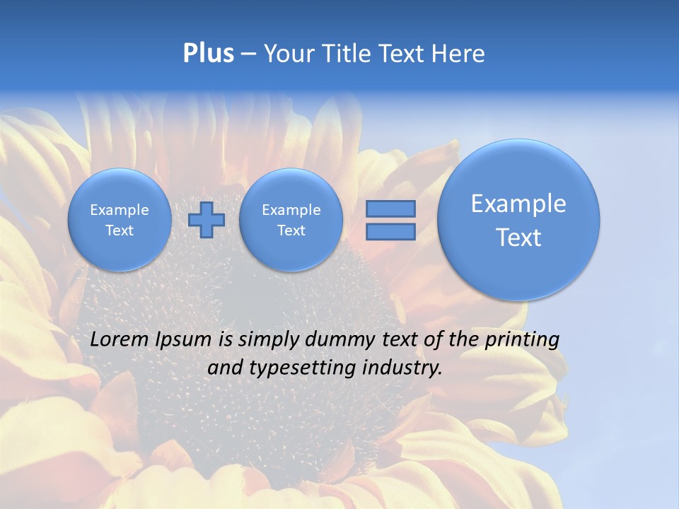 Nugget Petal Sunflower PowerPoint Template