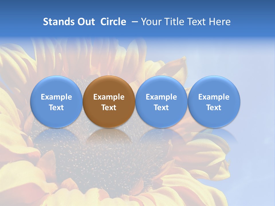 Nugget Petal Sunflower PowerPoint Template