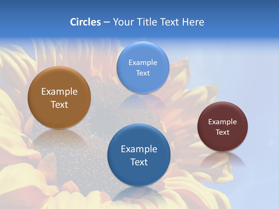 Nugget Petal Sunflower PowerPoint Template