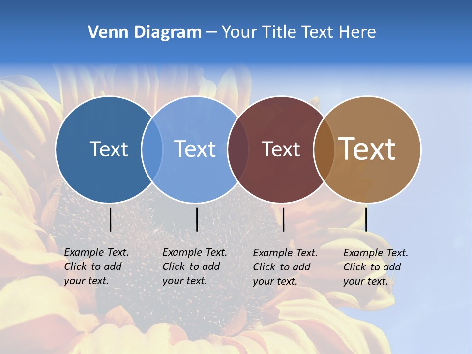 Nugget Petal Sunflower PowerPoint Template