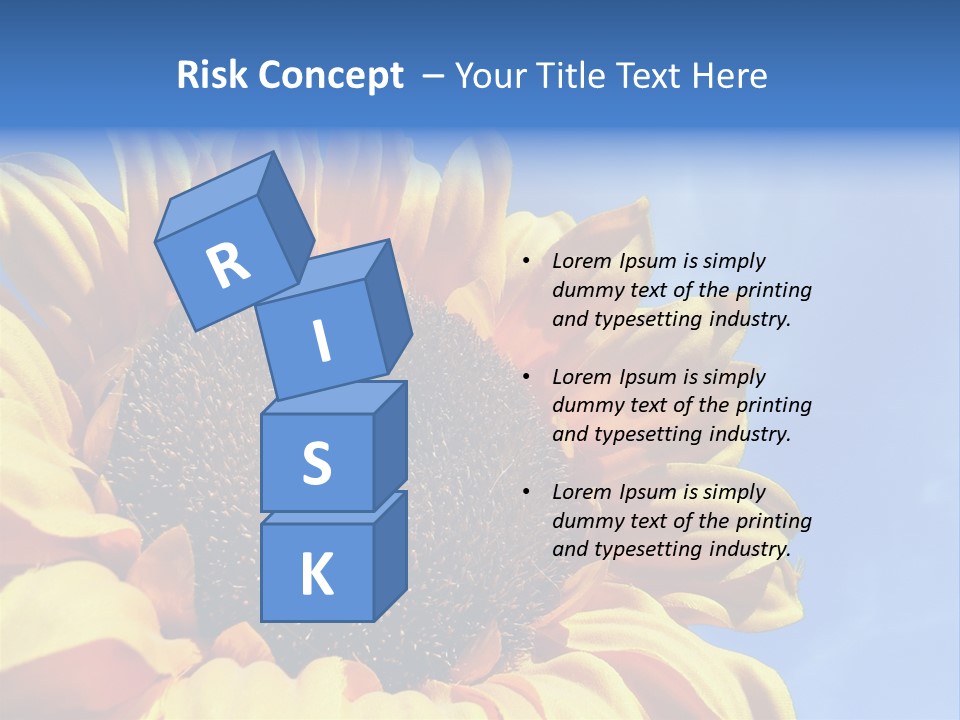 Nugget Petal Sunflower PowerPoint Template