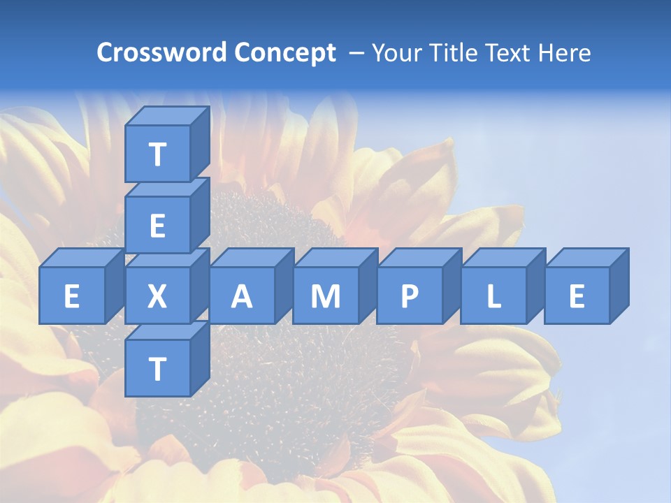 Nugget Petal Sunflower PowerPoint Template