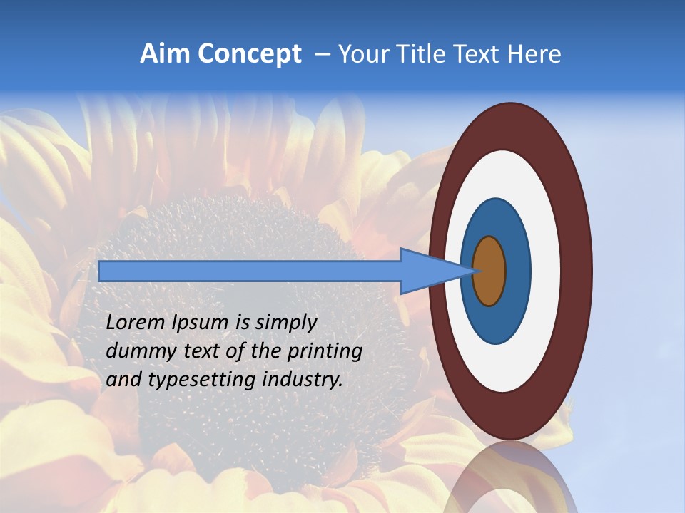 Nugget Petal Sunflower PowerPoint Template