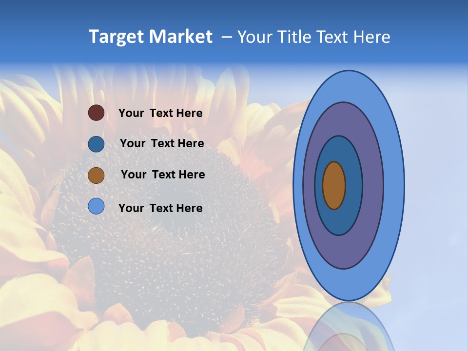 Nugget Petal Sunflower PowerPoint Template