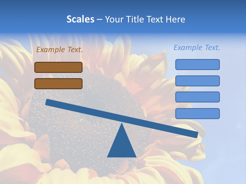 Nugget Petal Sunflower PowerPoint Template