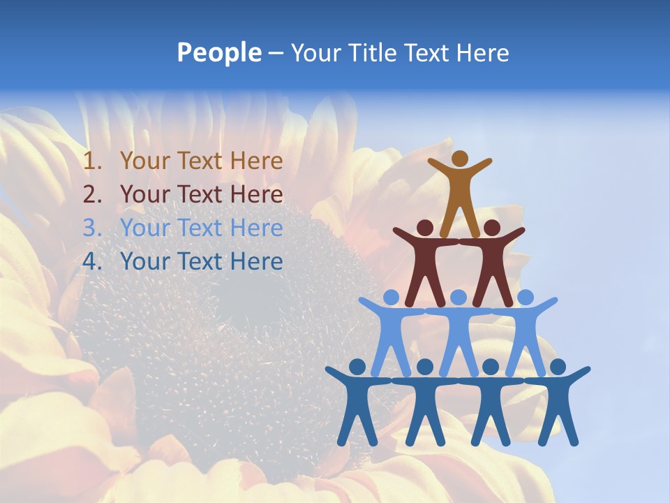 Nugget Petal Sunflower PowerPoint Template