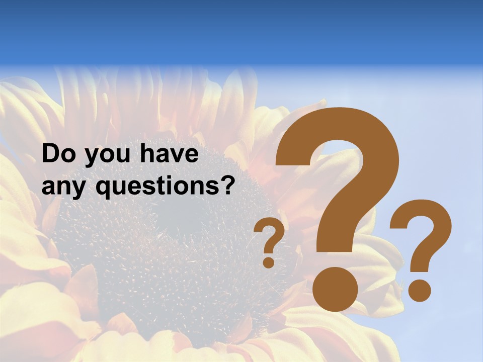 Nugget Petal Sunflower PowerPoint Template