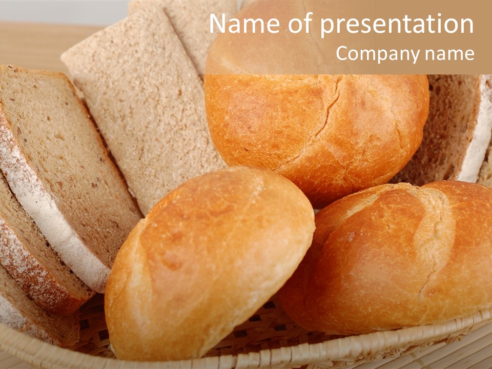 Roll Ham Breakfast PowerPoint Template