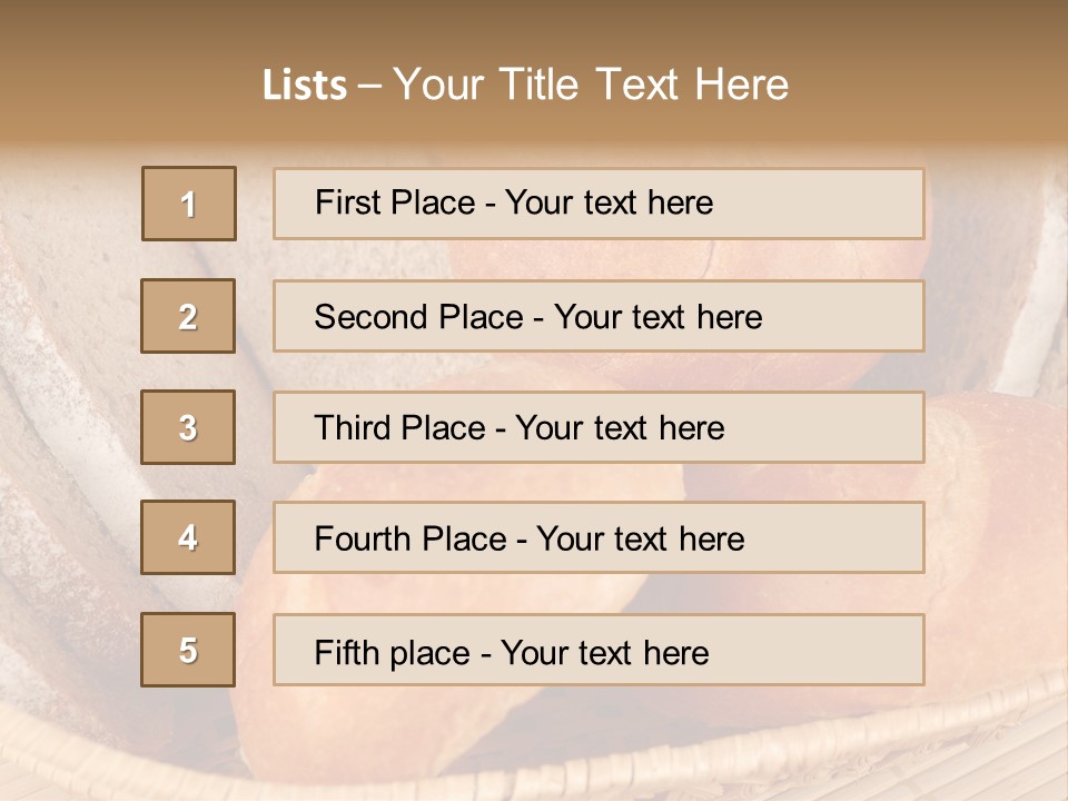 Roll Ham Breakfast PowerPoint Template
