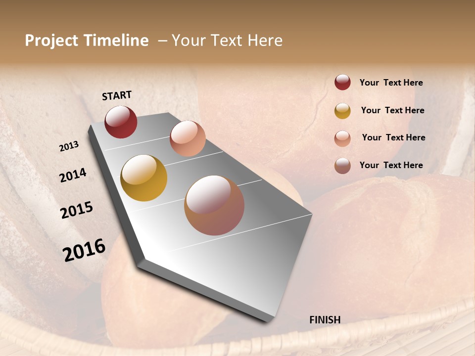 Roll Ham Breakfast PowerPoint Template