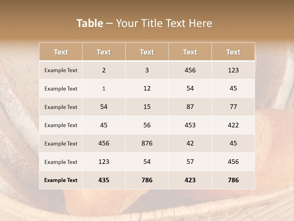 Roll Ham Breakfast PowerPoint Template