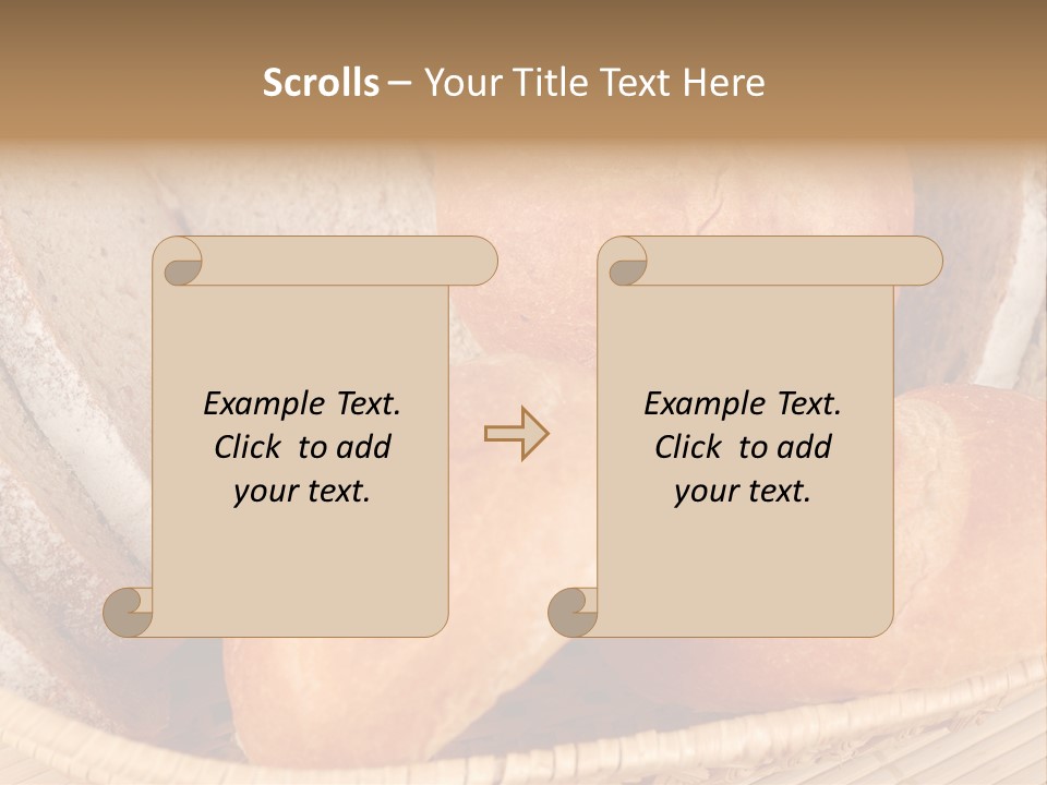 Roll Ham Breakfast PowerPoint Template