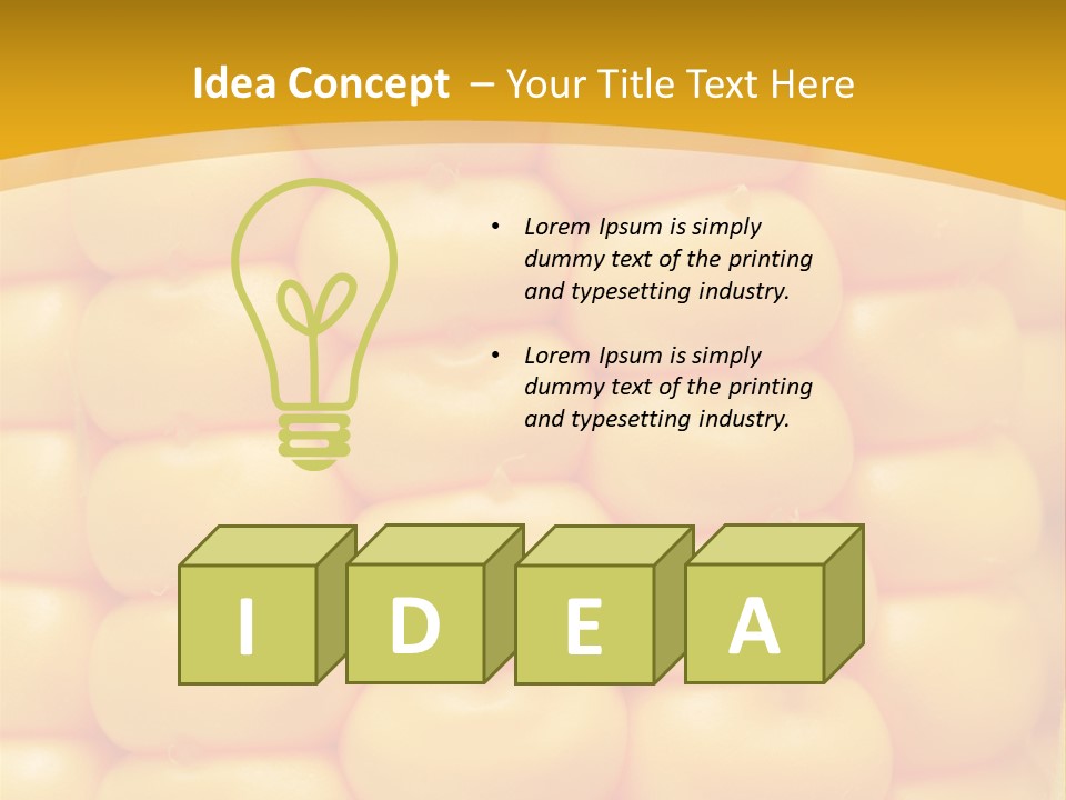 Autumn Kernel Ingredient PowerPoint Template