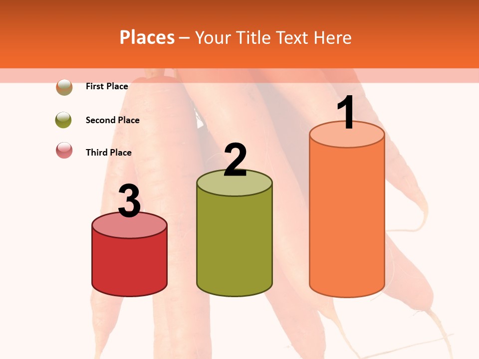 Agricultural Ingredients Orange PowerPoint Template