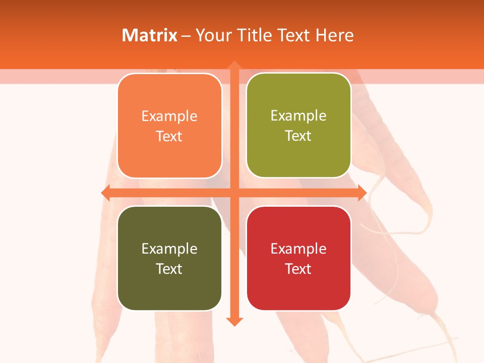 Agricultural Ingredients Orange PowerPoint Template