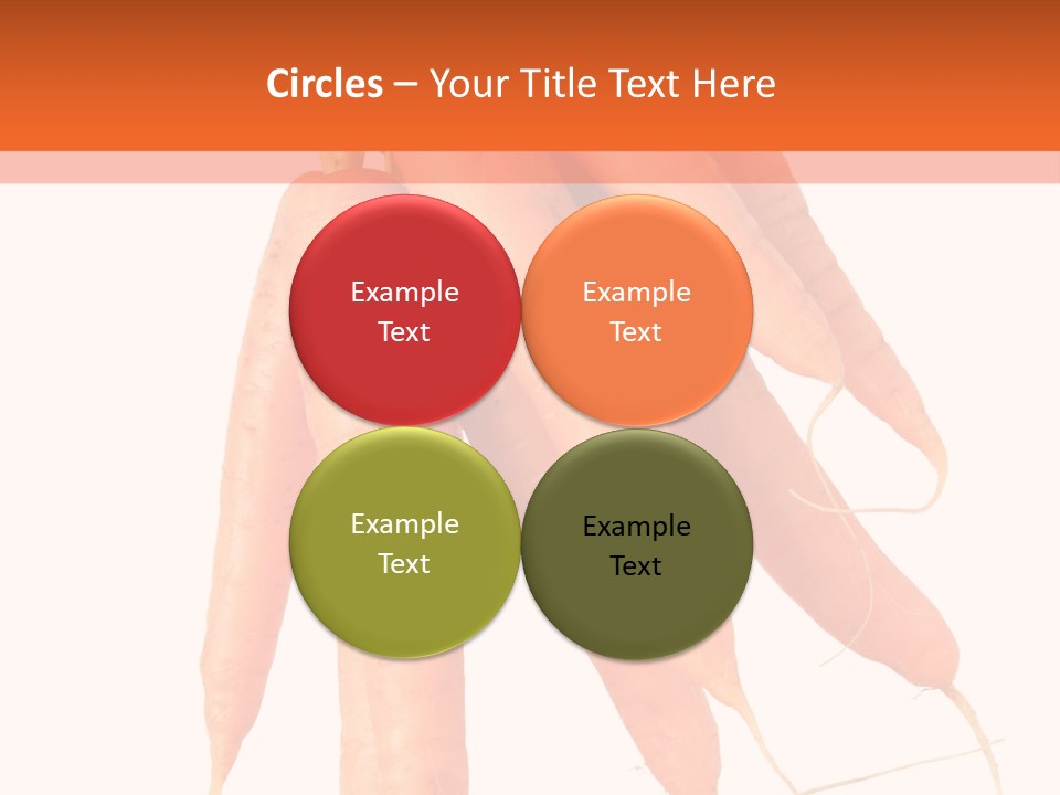 Agricultural Ingredients Orange PowerPoint Template
