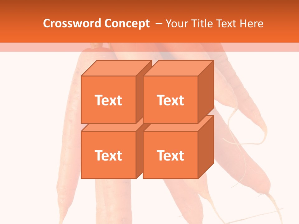 Agricultural Ingredients Orange PowerPoint Template