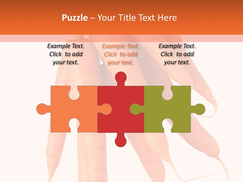 Agricultural Ingredients Orange PowerPoint Template